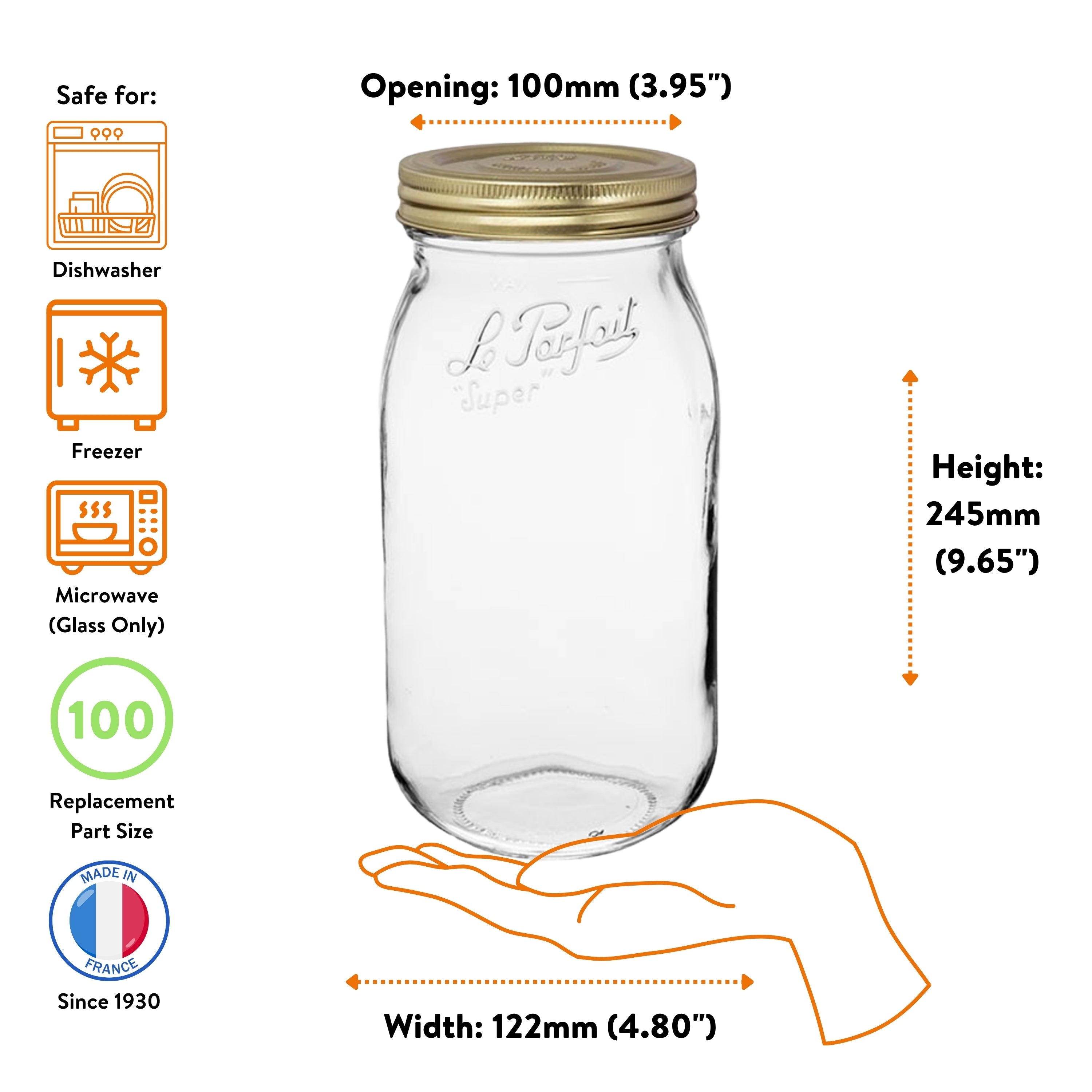 Le Parfait Screw Top Jars